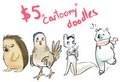$5 "cartoony" doodles!