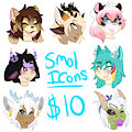 SMOL ICONS : OPEN !!! Need 30$ so I can get a tattoo!
