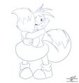 Shy Tails (commission) by comjuke