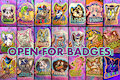 OPEN FOR BADGES!!