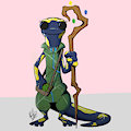 Sorcerer Salamander by Dalkiia