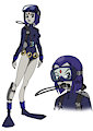 Teen Titans - Raven Scuba by darkbunny666