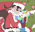 *YCH*_I love you Santa! by Fuf