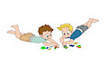 Jonathan and Oi - Lego assembly (diapers) by Tato