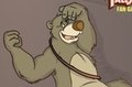 Indiana Baloo got his clothes ripped off