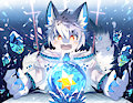 Ice and light magic by Nekojita