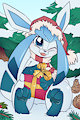 *C*_Festive glaceon by Fuf