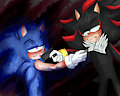 Dark Sonic vs Shadow