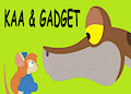 kaa & gadget  comic cover by victimdwarf