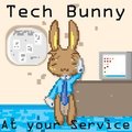 Tech Bunny pixle art  by AvaBun