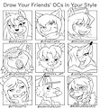 Draw Your friend's OCs MEME 3