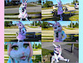 :) Tilly the bunny,pink dress - INTROPHAZE by IntroPhaze