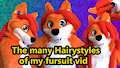 The many hairstyles of my fursuit