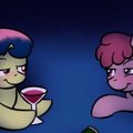 filly drinking