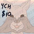 SOLD Valentines YCH $10 by InvisibleCatDragon