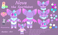 Nova the Sparklebat reference sheet