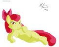 Apple Bloom uh.. Just laying there, I guess.