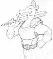 dragonborn fighter scetch by Hob