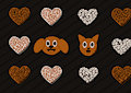 valentines dog and kitty chocolates