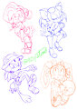 Sonic Girls Summer Sketches