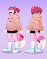 Pixel - Reference Sheet (clothed) by PixelPaws