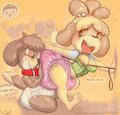 Isabelle Pup-Press (Messy) by OverFlo207