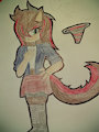 CS the Red Moon Wolf (femboy version) by FemCS