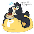 Pancake eatin' Penguin