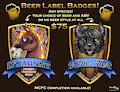 Beer Label Badges!