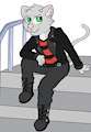 (Comission) Punk Cat