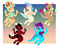 Summer Dino Adopts - OPEN by KittiChow
