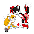 Tails and Ebony (Grab Bag commission)