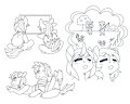 Sumi & Friends Coloring Page