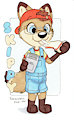 Skippy B. Coyote Badge by Rockwell Fox