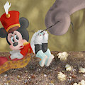 Minnie as Timothy in "Dumbo"