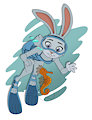 Zootopia Judy's Swim underwater by darkbunny666