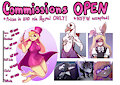 COMMISSIONS | OPEN