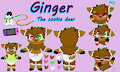 Ginger the Cookie Deer Ref Sheet reference sheet