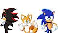 Shadow, Tails y Sonic