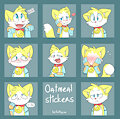Oatmeal Stickers