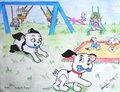 Babypups at the park by babygamer by TwoToneDearly