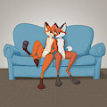 Two Cuddly Soggy Foxes (mc1)