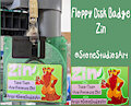 Floppy Disk Badge Zin by Zinners