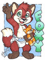 Foxy badge by marcimcadam