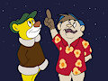 Dipper and Bobby stargazing