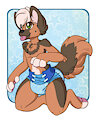 Diapered G-shep pup by BigMamaYena