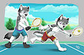 Tennis Twins by pandapaco