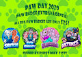 Paw Day 2020 Paw Badge Promo Sheet