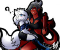 a wolfie and a succubus