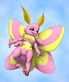 Rosy maple moth lass by DrJavi